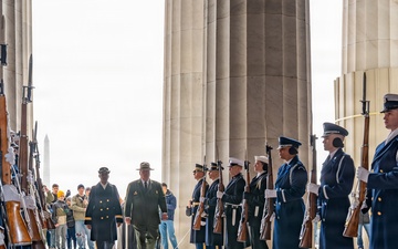 Armed Forces Full Honors Wreath Ceremony honoring President Abraham Lincoln