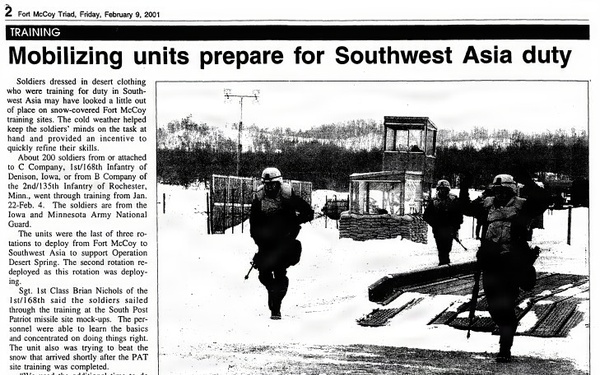 This Month in Fort McCoy History — February