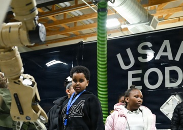Patrick Henry K-8 School visits JBA for base tour