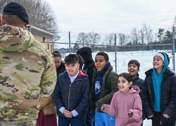Patrick Henry K-8 School visits JBA for base tour