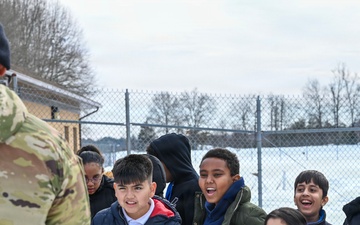 Patrick Henry K-8 School visits JBA for base tour