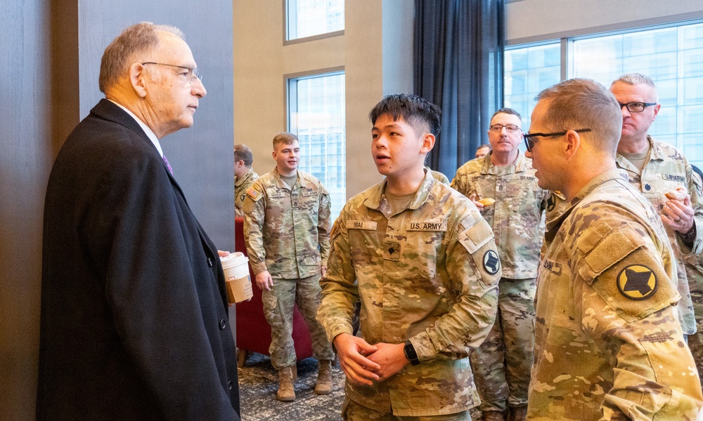 Arkansas Senator John Boozmen visits National Guard Members Supporting D.C Safe and Beautiful Mission