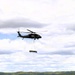 Soldiers with 13th Battalion, 100th Regiment hold slingload training at McCoy; Wisconsin National Guard Black Hawks, crews assist
