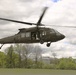 Soldiers with 13th Battalion, 100th Regiment hold slingload training at McCoy; Wisconsin National Guard Black Hawks, crews assist