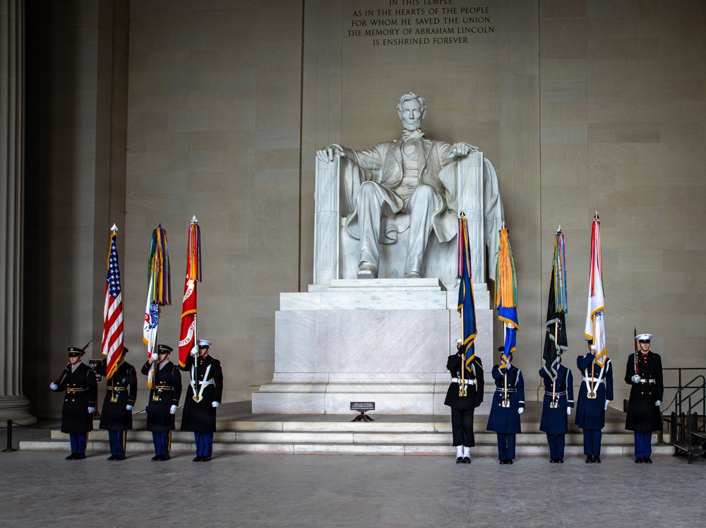 Wreath Laying at Lincoln Memorial
