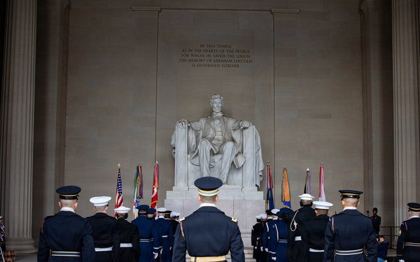 Wreath Laying at Lincoln Memorial