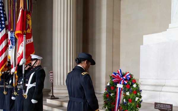 Wreath Laying at Lincoln Memorial