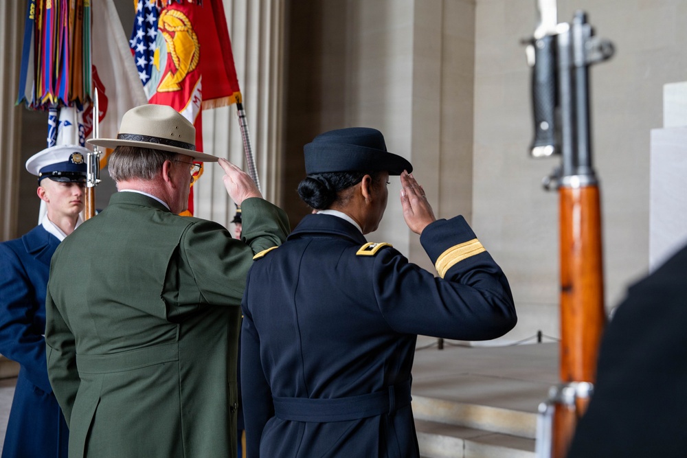 Wreath Laying at Lincoln Memorial