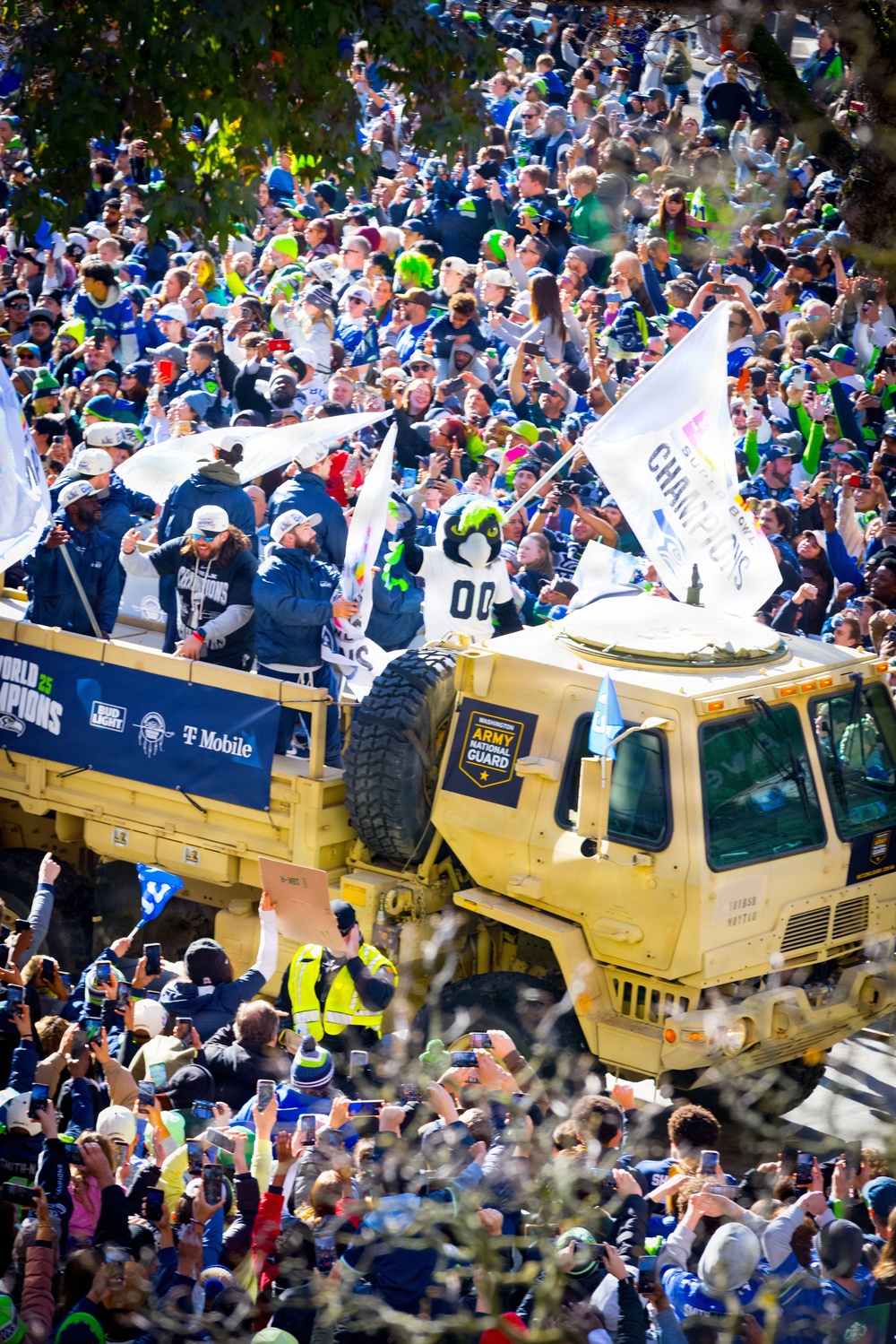 I Corps Supports Seahawks Superbowl Parade