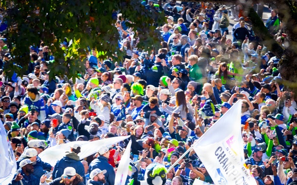 I Corps Supports Seahawks Superbowl Parade