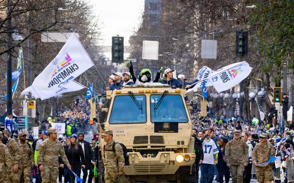 I Corps Supports Seahawks Superbowl Parade