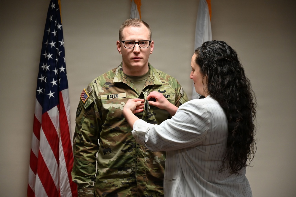 U.S. Army Sgt. Major Aubrey V. Hayes Promotion Ceremony