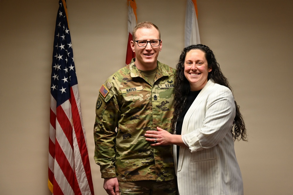 U.S. Army Sgt. Major Aubrey V. Hayes Promotion Ceremony