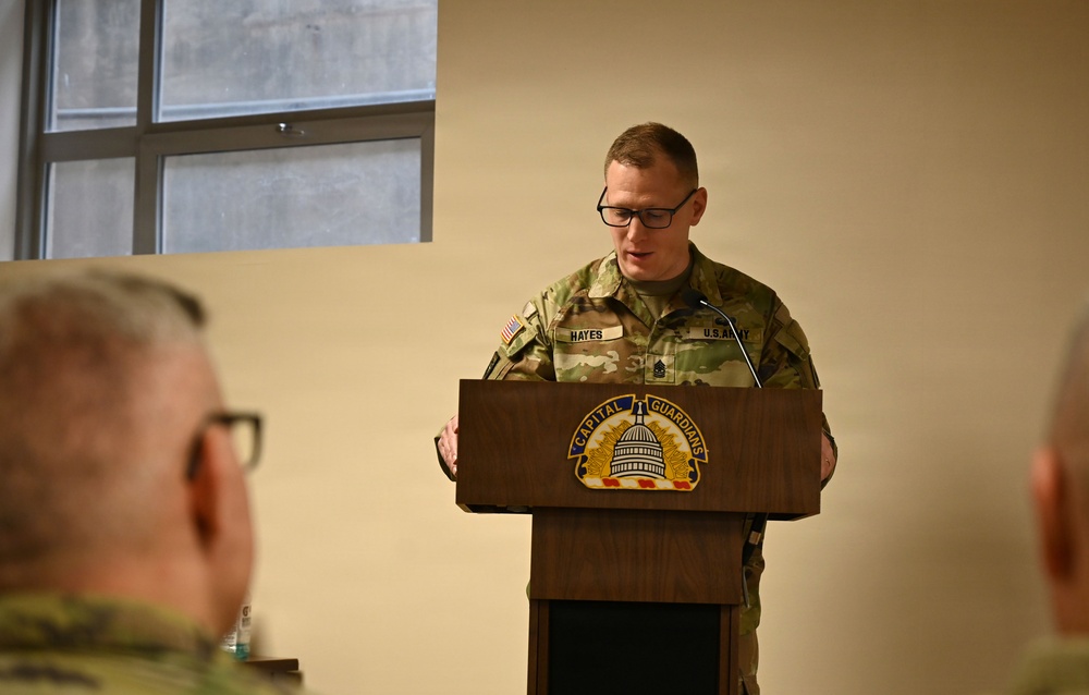 U.S. Army Sgt. Major Aubrey V. Hayes Promotion Ceremony