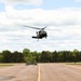 Soldiers with 13th Battalion, 100th Regiment hold slingload training at McCoy; Wisconsin National Guard Black Hawks, crews assist