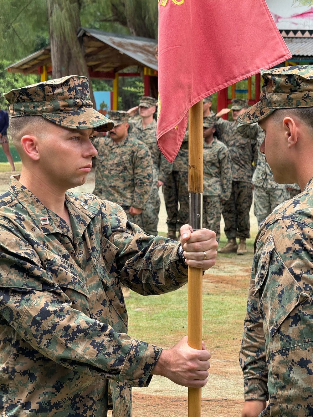 Marines with MCED-P participate in a RIP/TOA during MCED-P