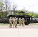 Soldiers with 13th Battalion, 100th Regiment hold slingload training at McCoy; Wisconsin National Guard Black Hawks, crews assist