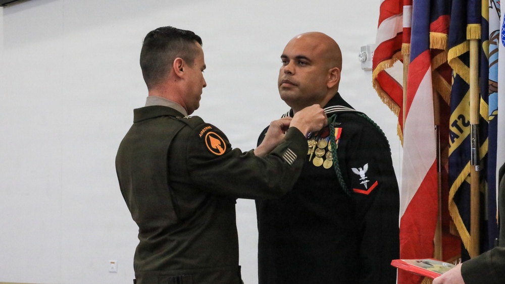 U.S. Navy veteran awarded Purple Heart at Fort Buchanan