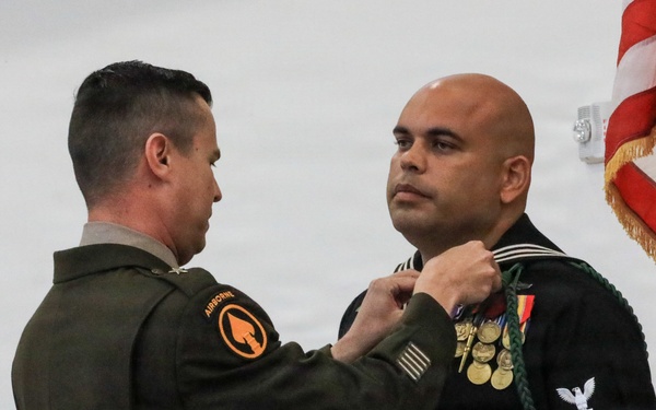 U.S. Navy veteran awarded Purple Heart at Fort Buchanan