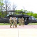 Soldiers with 13th Battalion, 100th Regiment hold slingload training at McCoy; Wisconsin National Guard Black Hawks, crews assist