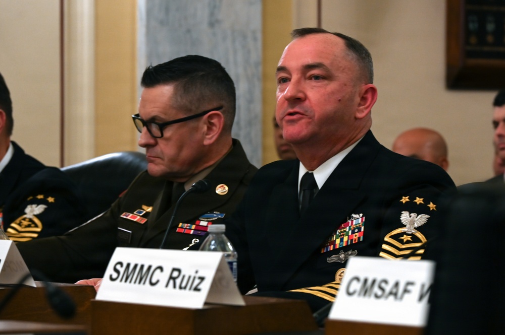 MCPON John Perryman Testifies Senate Armed Services Committee Subcommittee on Personel