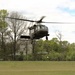 Soldiers with 13th Battalion, 100th Regiment hold slingload training at McCoy; Wisconsin National Guard Black Hawks, crews assist