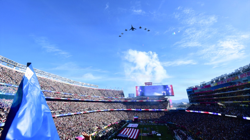 U.S. Navy, U.S. Air Force conduct joint flyover at Super Bowl LX