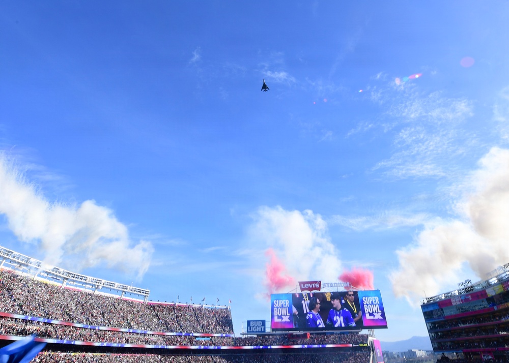 U.S. Navy, U.S. Air Force conduct joint flyover at Super Bowl LX