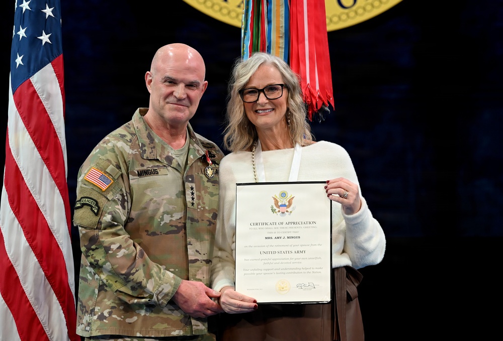 Retirement Ceremony in honor of Gen. James J. Mingus