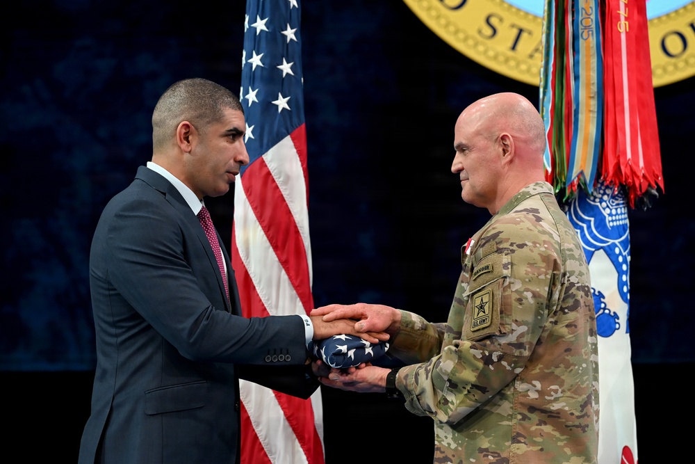 Retirement Ceremony in honor of Gen. James J. Mingus