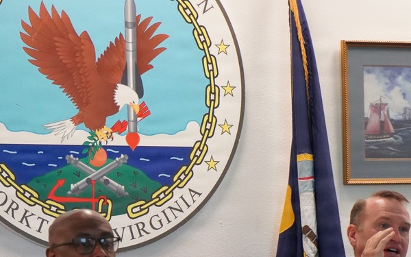 Naval Weapons Station Yorktown hosts REGCOM visit from Commander, Navy Region Mid-Atlantic