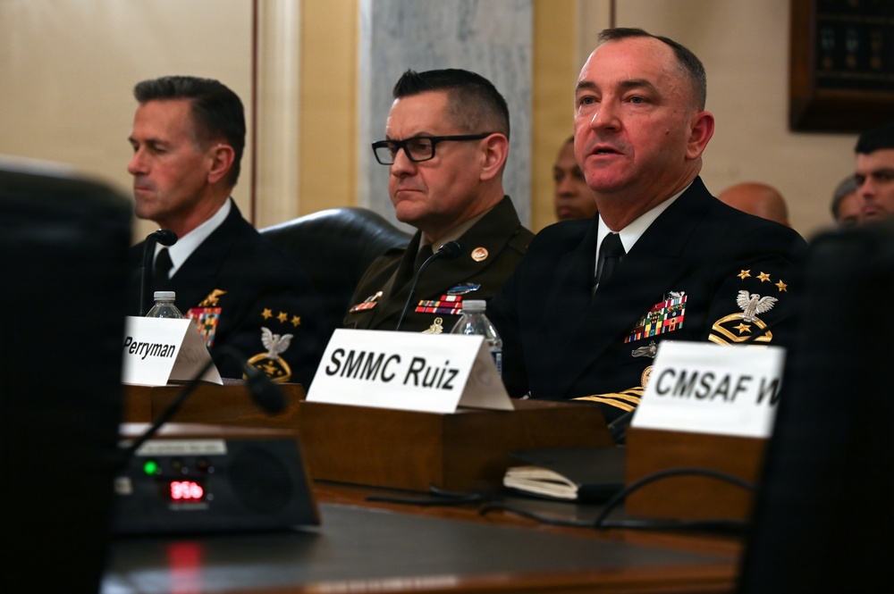 MCPON John Perryman Testifies Senate Armed Services Committee Subcommittee on Personel