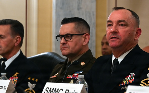 MCPON John Perryman Testifies Senate Armed Services Committee Subcommittee on Personel