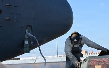 C-130J refilled with liquid oxygen