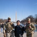Joint Task Force Magnolia service members patrol on the National Mall in Washington, D.C.