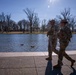 Joint Task Force Magnolia service members patrol on the National Mall in Washington, D.C.