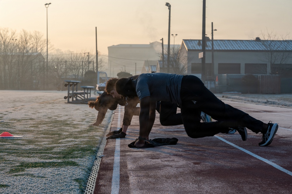 USSF Combat Forces Command CSEL joins Guardians for PT