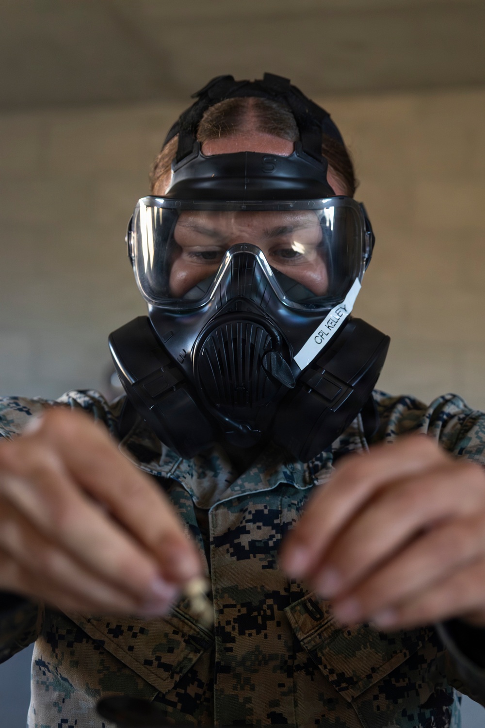 11th MEU Marines Conduct Annual CBRN Defense Training