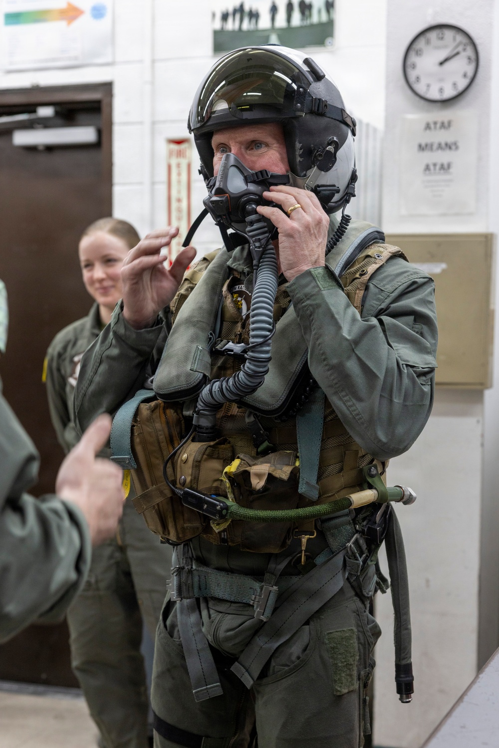 Commandant and CG F/A-18 Flight