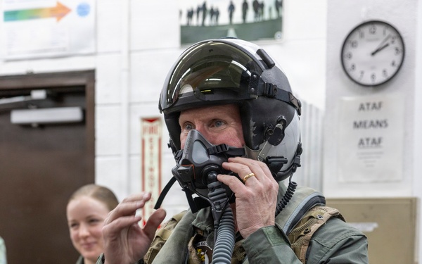 Commandant and CG F/A18 Flight