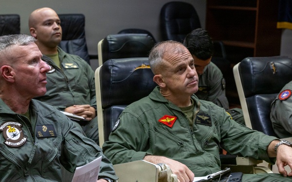 Commandant and CG F/A18 Flight