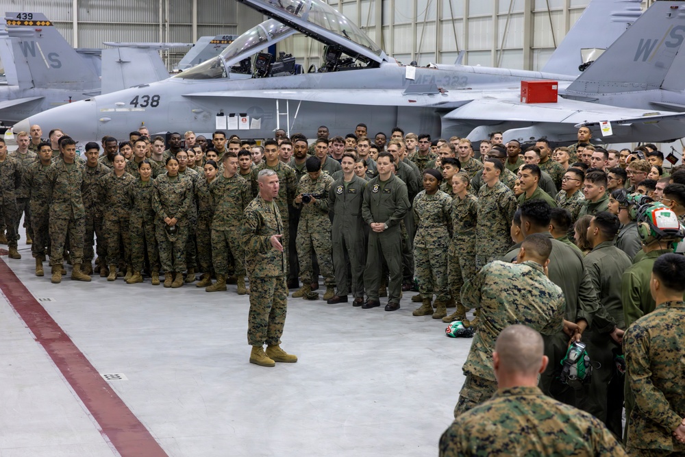 Commandant and CG F/A-18 Flight