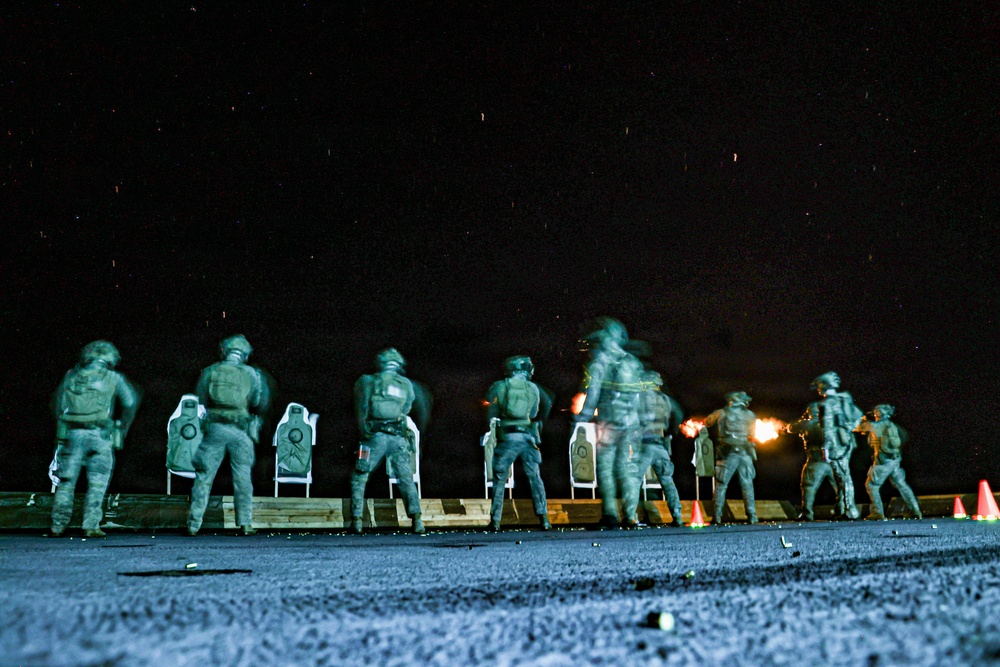 22nd MEU(SOC) | MSPF Conducts a Live-Fire Range Aboard USS Iwo Jima