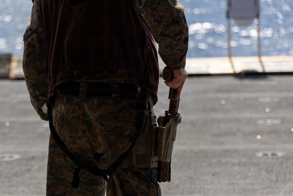 22nd MEU (SOC) | CLB 26 and BLT 3/6 Conduct a Live-Fire Range Aboard USS Iwo Jima