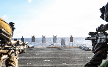 22nd MEU (SOC) | CLB 26 and BLT 3/6 Conduct a Live-Fire Range Aboard USS Iwo Jima