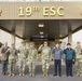 Combined leaders gather outside 19th ESC headquarters