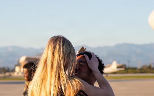 NMCB 4 Seabees Delayed Party Comes Home