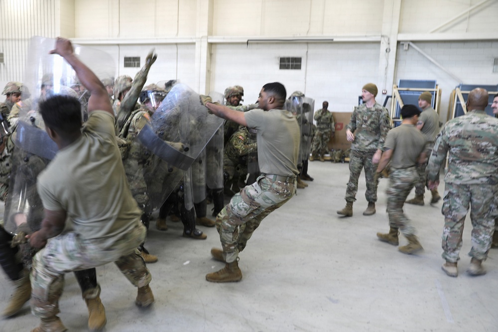South Carolina National Guard Soldiers conduct security operations training at Joint Base Anacostia-Bolling