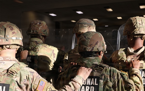 South Carolina National Guard Soldiers conduct security operations training at Joint Base Anacostia-Bolling