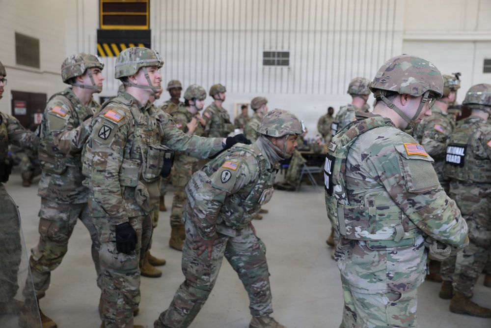 South Carolina National Guard Soldiers conduct security operations training at Joint Base Anacostia-Bolling